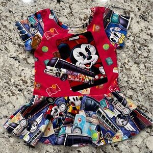 Disney Minnie Mouse Red and Blue Graphic short dress
